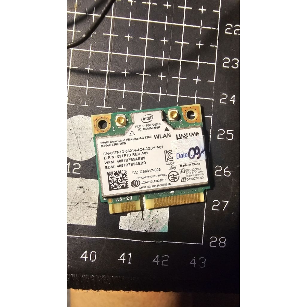 Card wifi intel ac7260HMW form mini pcie
