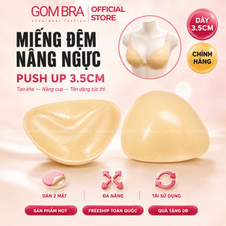 [KOL LIVE] Miếng đệm nâng ngực Gom Bra thiết kế tam giác pushup 3.5cm tạo khe nâng ngực,bám dính,tôn dáng tức thì-JR-999