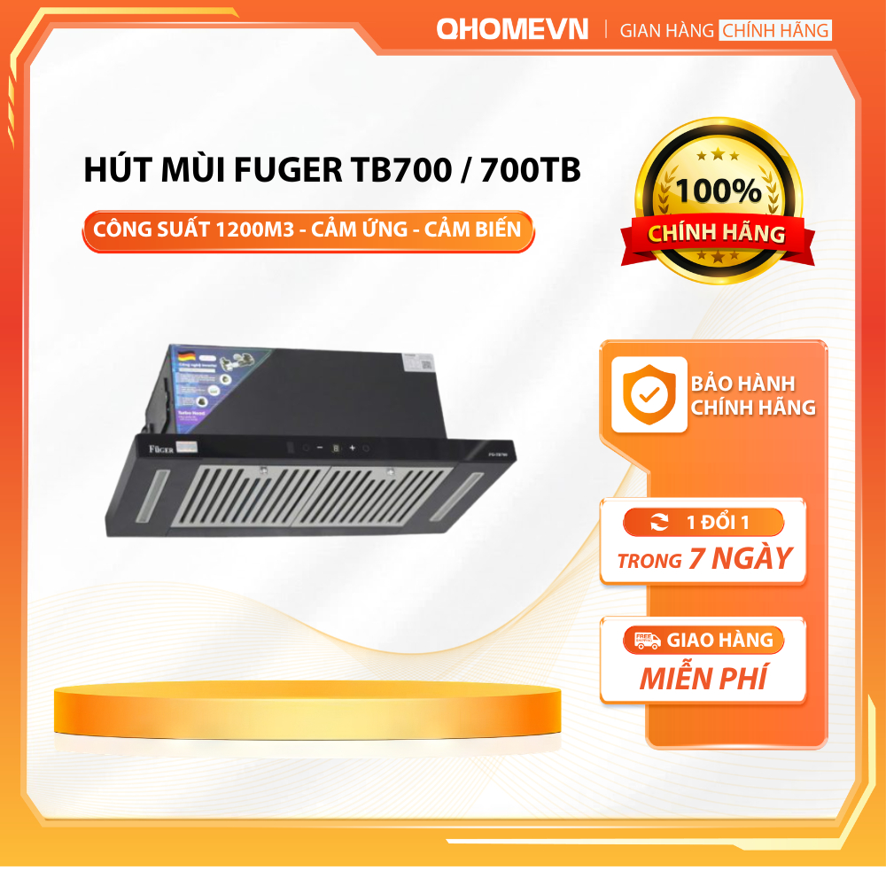 Máy hút mùi âm tủ Fuger FG TB700 | Fuger FG 700TB | Hàng chính hãng