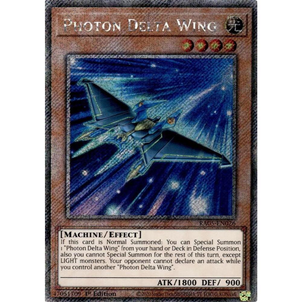 Thẻ Bài Yugioh RA05-EN026 - Photon Delta Wing - Effect Monster - Platinum Secret Rare