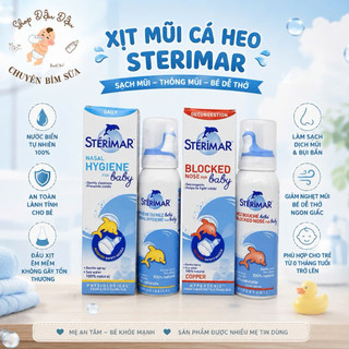 Xịt muối biển cá heo Sterimar cho bé