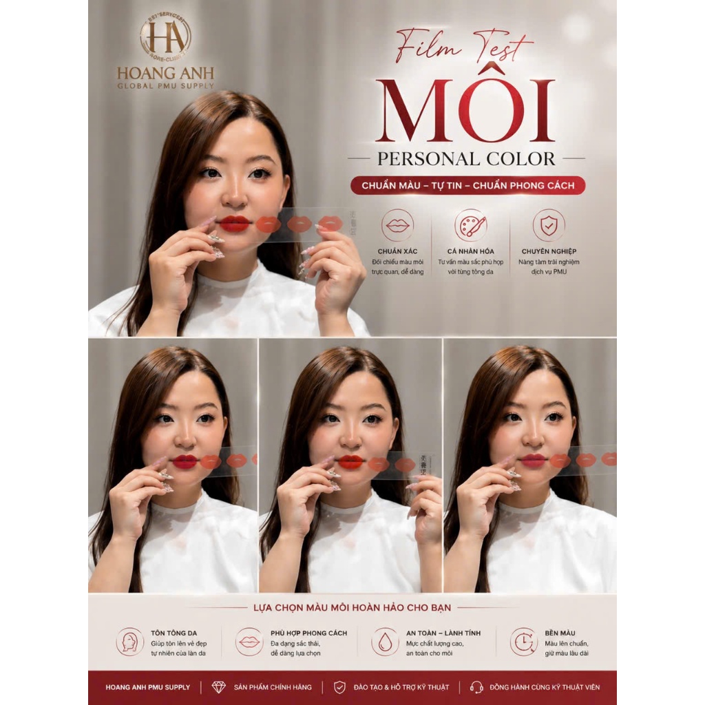 Film Test Màu Môi Personal Color PMU – Xác Định Tone Môi Trước Khi Phun