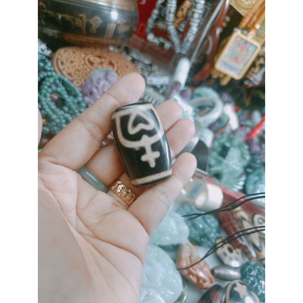 dzi bảo bình cũ DZI tây tạng.