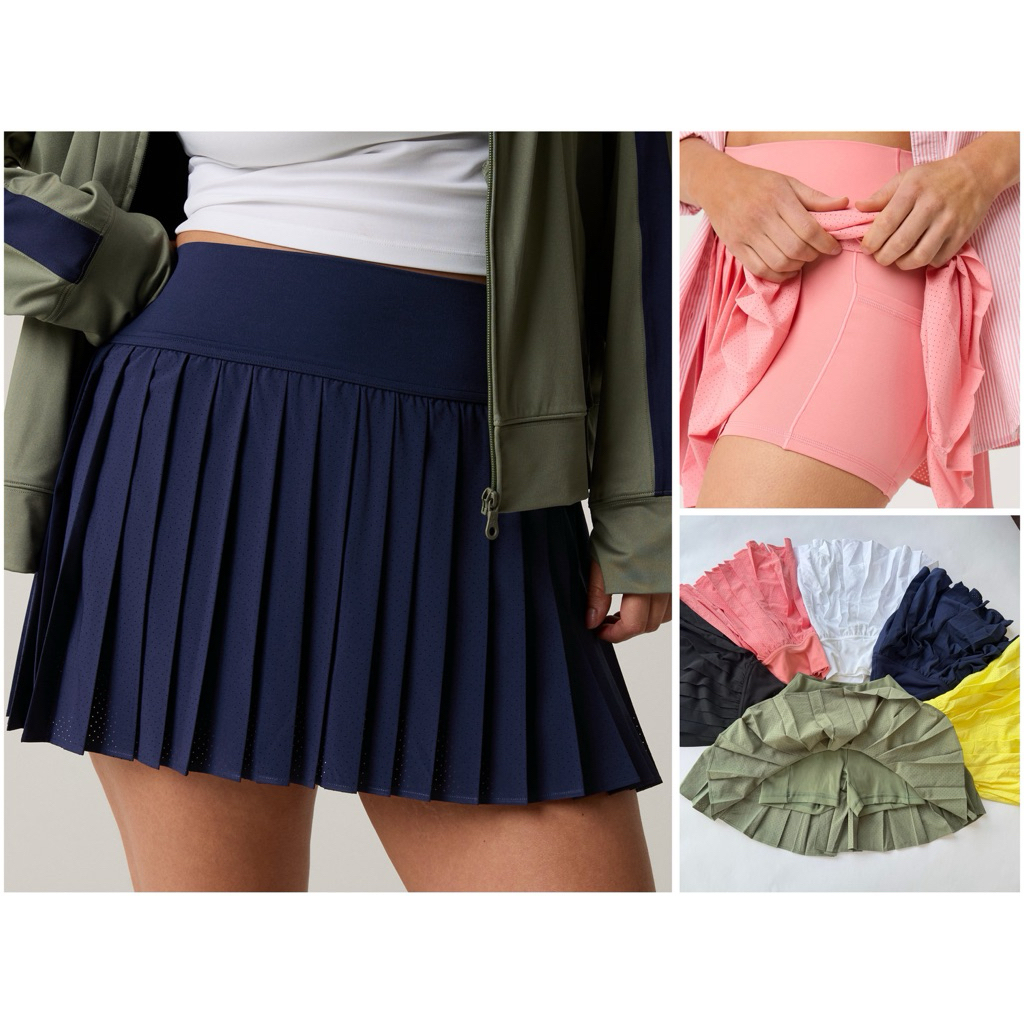 Chân Váy Quần Thể Thao Nữ OFFLINE By Aerie Keep It Cool Pleated Skort – Tennis, Pickleball Skirt