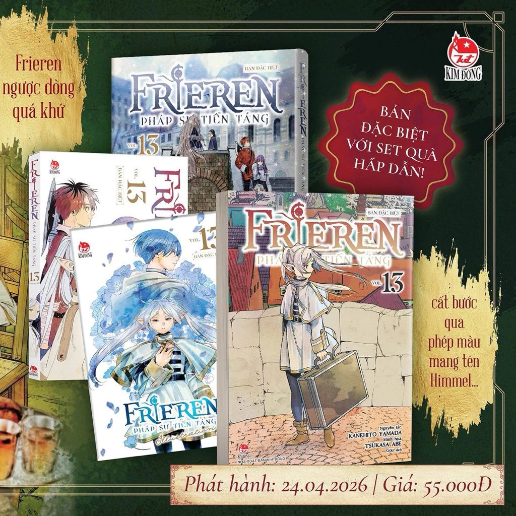 Sổ tay, Poster Frieren Tập 1 2 3 4 5 6 7 8 9 10 11 12 12ĐB 13 13ĐB Artbook In Đầu/Tái Bản (On Going)