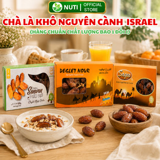 【NHẬP KHẨU】Chà Là Nguyên Cành Date Sanwan Ngon Nhất 500g – Dẻo Tự Nhiên, Không Đường, Ngọt Thanh