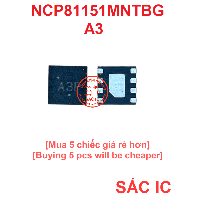 [N86] NCP81151MNTBG NCP81151 81151 A3 A3C A3L ic nguồn trên bo mạch - Mới nguyên bản - Original NEW