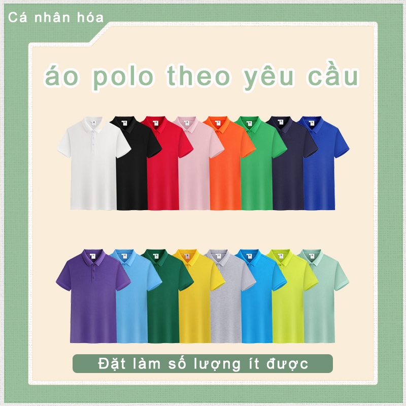 Áo polo in logo theo yêu cầu áo lớp áo nhóm Team Building Event Thêu Ép Nhiệt Giá Xưởng