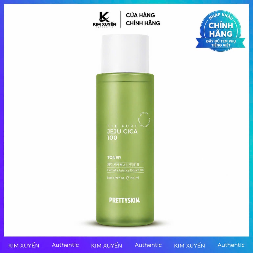Toner rau má Prettyskin The Pure Jeju Cica 100 250ML