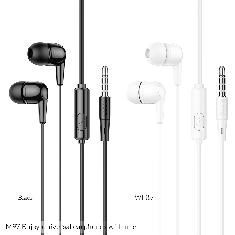 Tai nghe có dây Hoco M97 Âm thanh sống động dài 1,2m có nghe gọi tai nghe giá rẻ DYDX