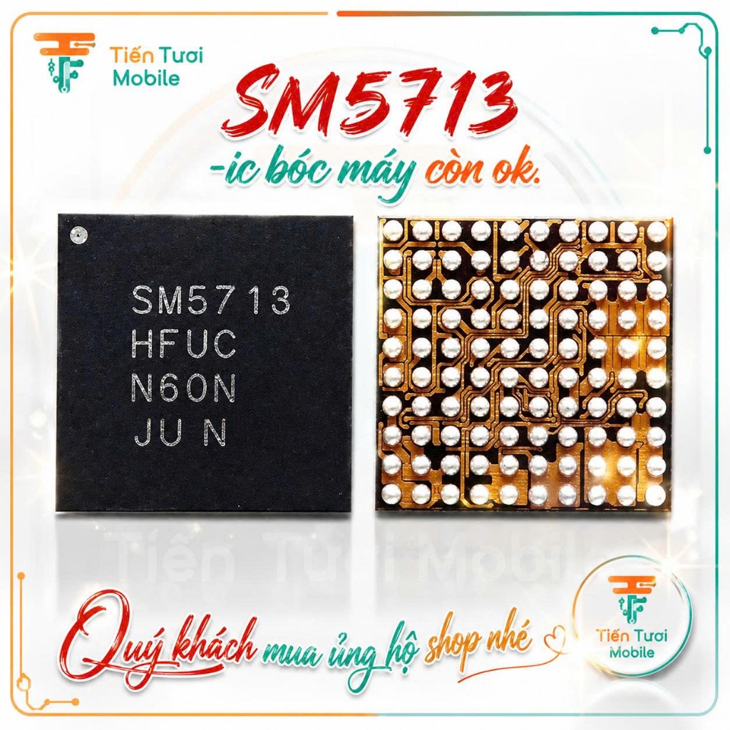 ic nguon samsung sm5713 / ic bóc máy còn ok