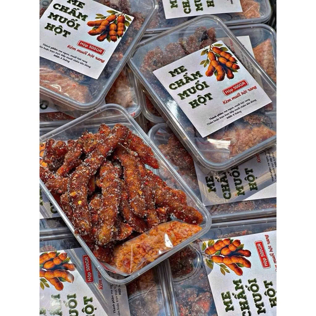[500g/Hộp] Me Chấm Muối Hột Chua Ngot Siêu Ngon
