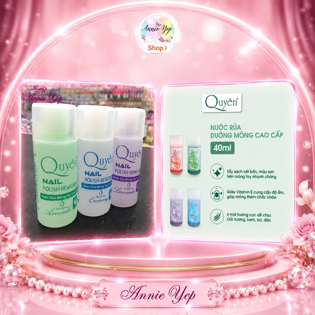 Nước rửa móng (Axeton) Quyên cao cấp