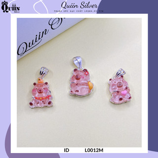 Mặt dây chuyền bạc ta, bạc S99 hình Capybara dành cho bé gái QL0012M