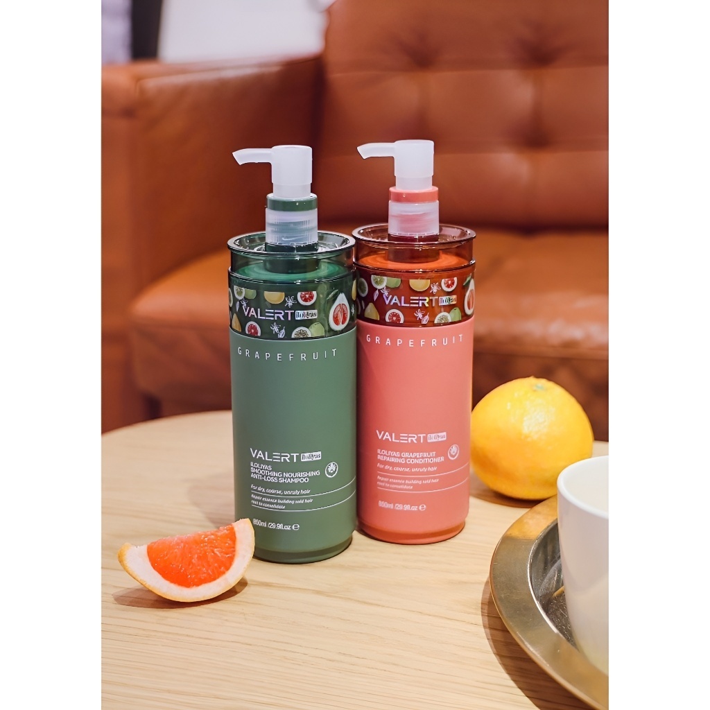Dầu Gội Dầu Xả Bưởi Mẫu Mới VALERT GRAPEFRUIT 850ML Phục Hồi, Chống Rụng Kích Mọc Tóc