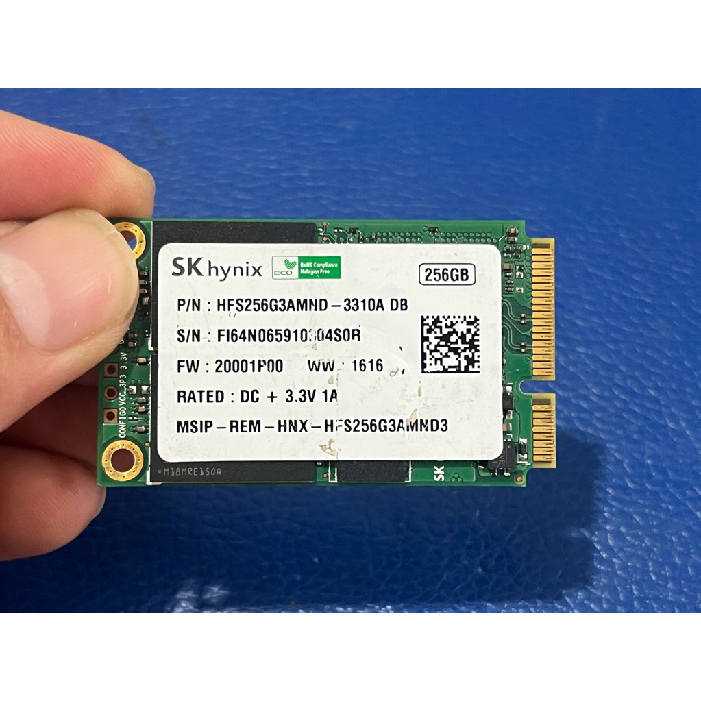 bán SSD Msata 256Gb Hynix hàng cũ zin bóc máy