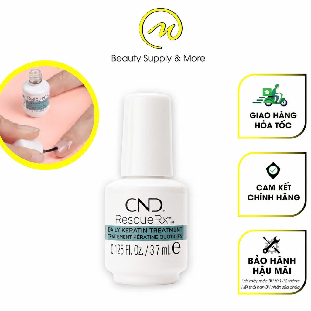 Oil/Dầu Dưỡng Phục Hồi Cứng Móng Nhanh CND RescueRXx- SHELLAC 3,7ml/Dầu Dưỡng Viền móng 10ml