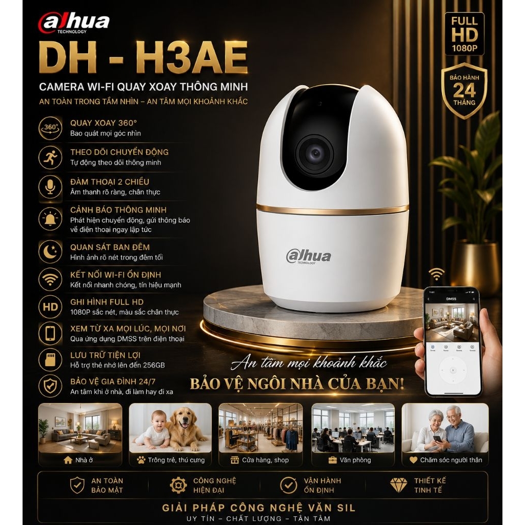 Camera Dahua wifi H3Ae