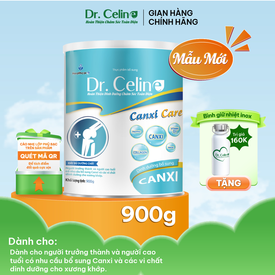 Sữa dinh dưỡng bổ sung canxi Dr. Celine Canxi Care 900g