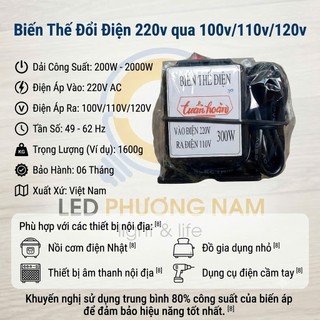 Biến Thế Đổi Điện 220v ---> 110v, Hàng mới bảo hành 06 tháng