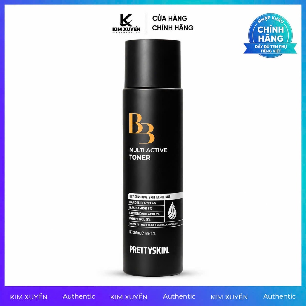 Toner Prettyskin B3 Multi Active 205ML