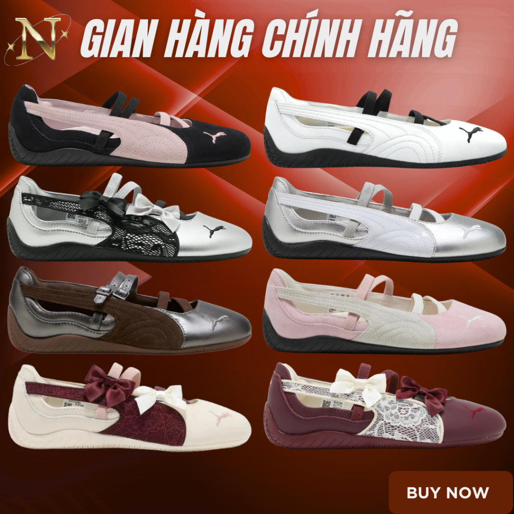 [𝙎𝘼𝙇𝙀 Chính Hãng] Giày Puma Speedcat Ballet AUTHENTIC. Giày Sneaker Puma Ballet Basic Nữ.Bao Check