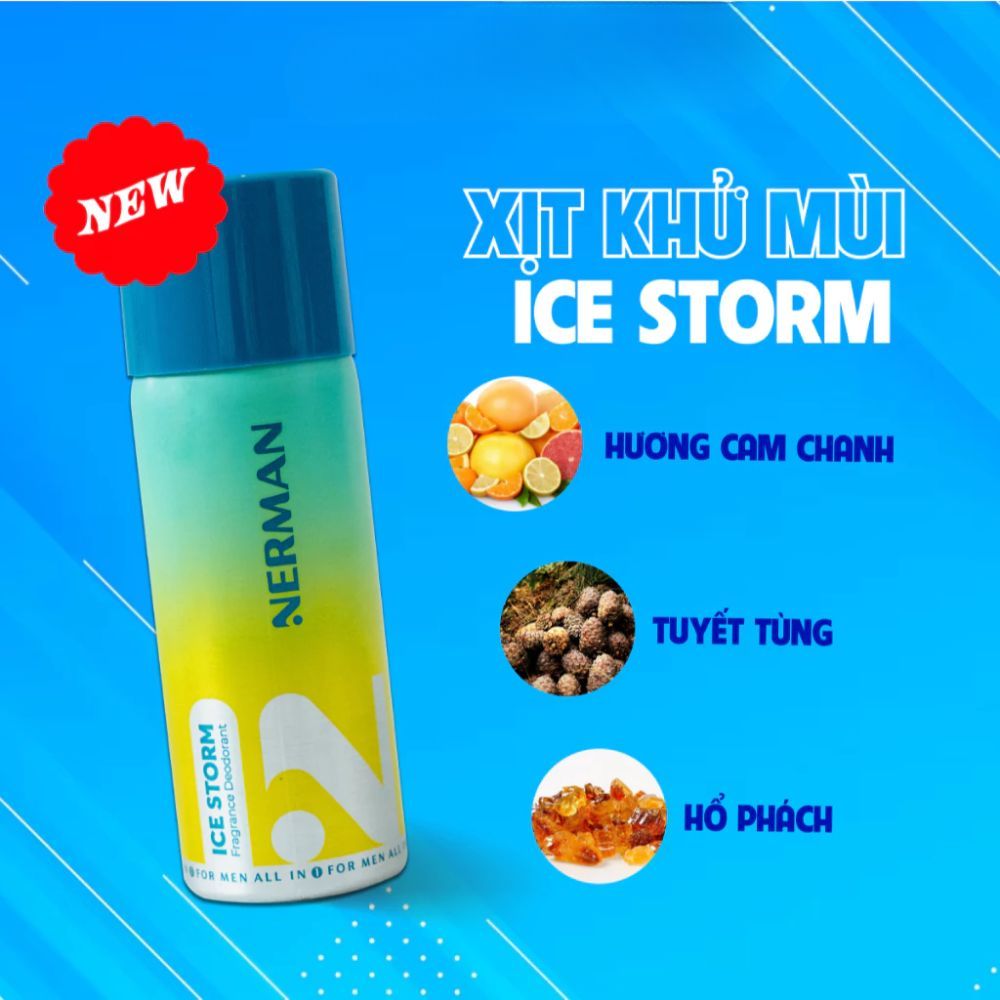 Ảnh 3 của Xịt khử mùi nam giới Nerman giúp tạo hương thơm cho cơ thể, giúp khử mùi hôi.