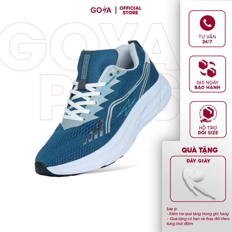 Giày thể thao chạy bộ nam nữ Goya chính hãng Training Plus 2026 màu xanh dương V1