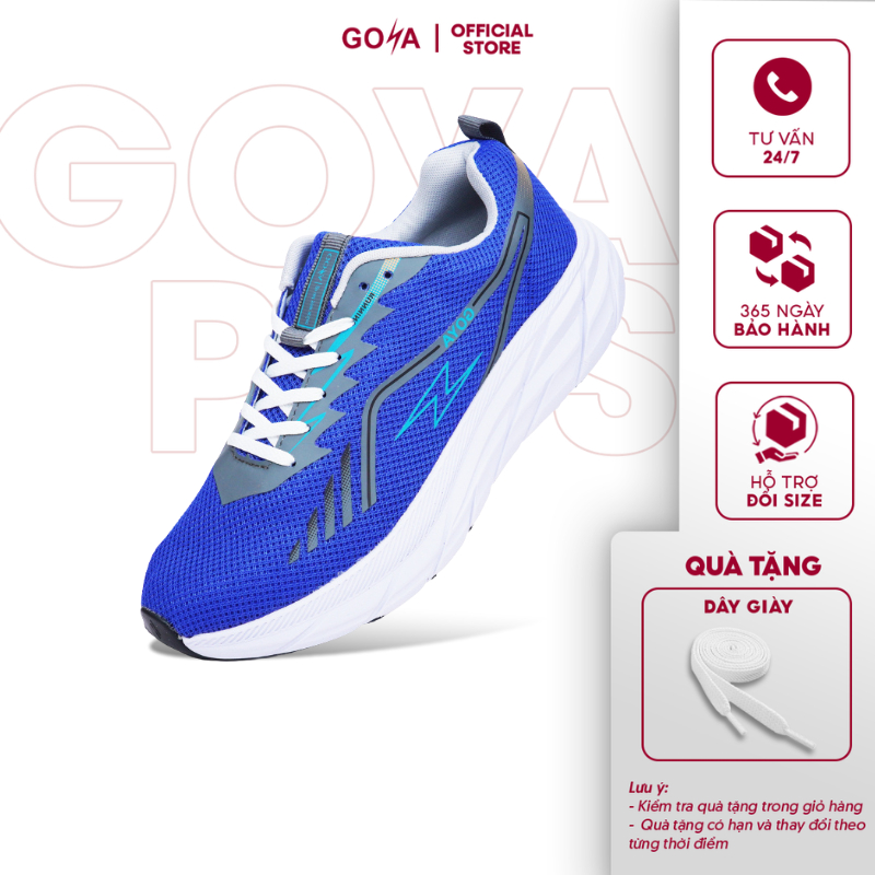 Giày thể thao chạy bộ nam nữ Goya chính hãng Training Plus 2026 màu xanh biển