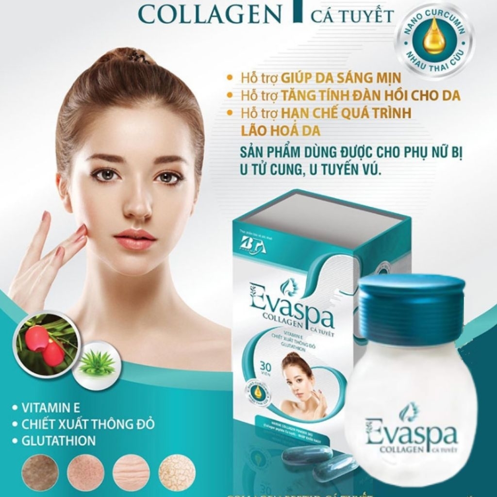 viên uống cá Tuyết giảm nám tàn nhang eva spa