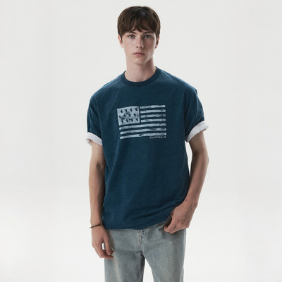 Áo Thun WHO.A.U Indigo Ringer T-Shirt_WHRAG2571U