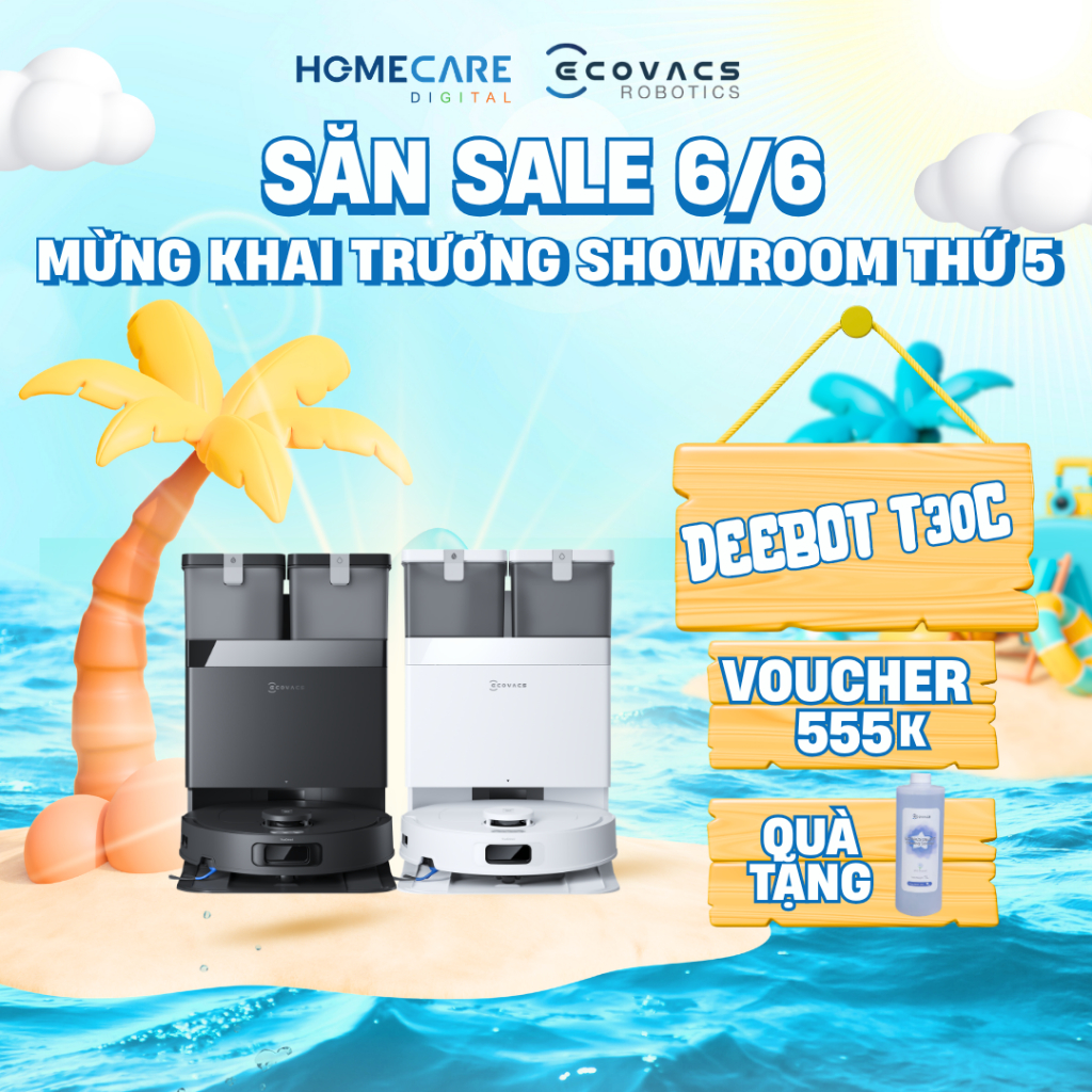 Robot Hút Bụi Ecovacs T30C - Hàng Chính Hãng