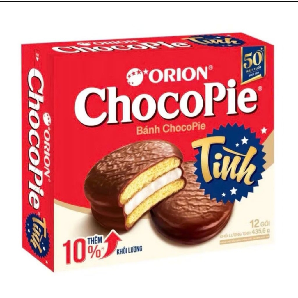 Bánh ChocoPie - ORION hộp 12 bánh - 20 bánh kèm túi ORION.