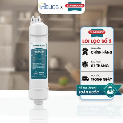 Lõi Lọc Nước Sunhouse Số 2 GAC – Lõi Thô Đúc Liền Nối Nhanh Chính Hãng