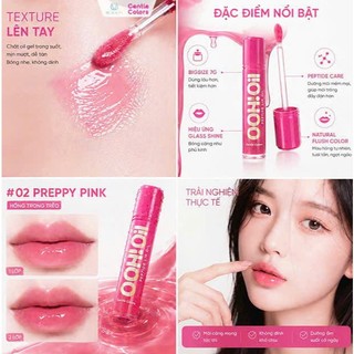 Lip Oil - Dầu Dưỡng Môi Thuần Chay Gentle Colors Peptide OOH OIL – Căng Mọng, Bóng Mượt, Dưỡng Ẩm Lâu, 7 gam