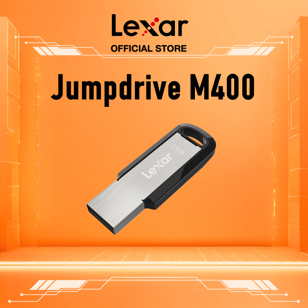 USB 3.2 Flash Drive Lexar JumpDrive M400 64GB 128GB Tốc Độ Đọc 130MB/s Vỏ Kim Loại Bền Bỉ