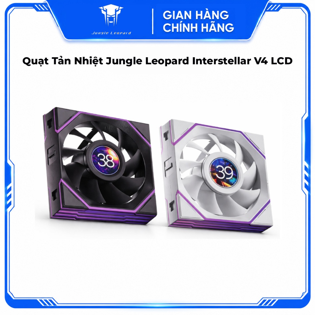 Quạt Tản Nhiệt Jungle Leopard Interstellar V4 LCD - Led ARGB