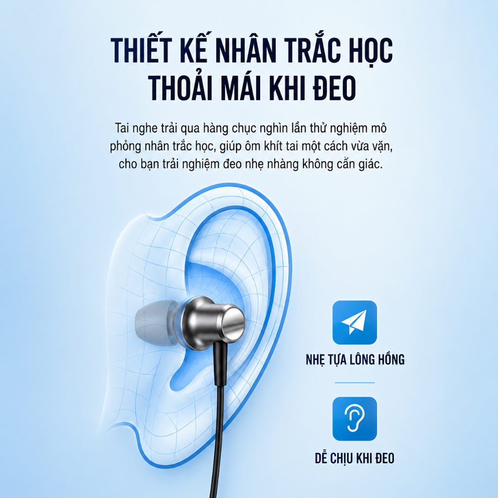Tai nghe 3.5mm TRIPMATE H02, Âm Thanh Sống Động, Mic Đàm Thoại Rõ Nét, Thiết Kế Hút Từ Chống Rối | BigBuy360 - bigbuy360.vn