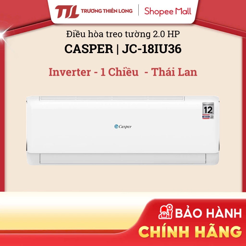 JC-09IU36 | JC-18IU36 - Điều Hòa CASPER Inverter ProAir 1HP JC-09IU36 | 2HP JC-18IU36 [FREESHIP HCM]