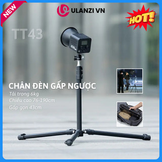 Ulanzi TT43 Chân Đèn Gấp Gọn, Chân Đèn Hợp Kim Nhôm, Chân Đèn Studio, Tải Trọng 6Kg - Hàng Chính Hãng