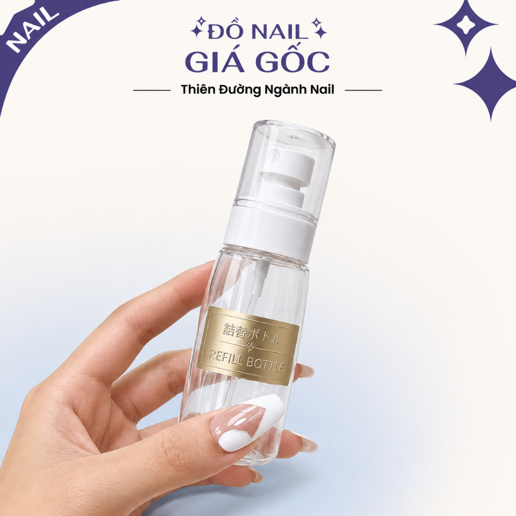 Bình xịt đựng cồn, nước lau gel, dung dịch axeton 100ml tiện dụng