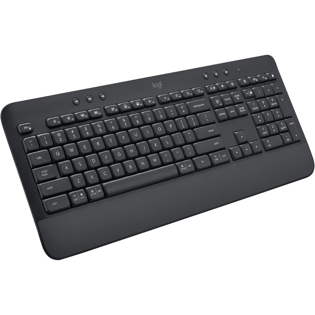 Bàn Phím Không Dây Logitech Signature K650 - Bàn phím số phụ, gác tay tích hợp, Bluetooth & USB Bolt