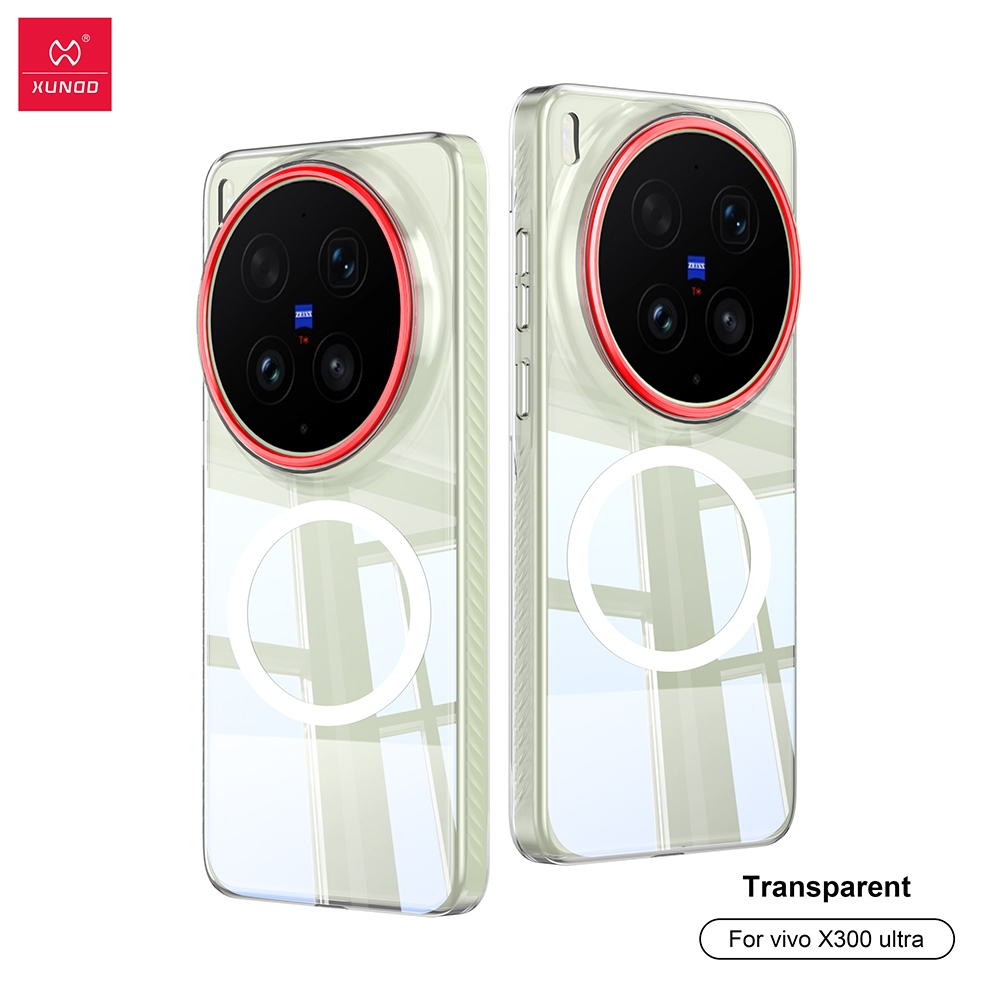 XUNDD Case cho Vivo X300 X300 Pro X300 Ultra Ốp lưng điện thoại từ tính, trong suốt như pha lê, siêu