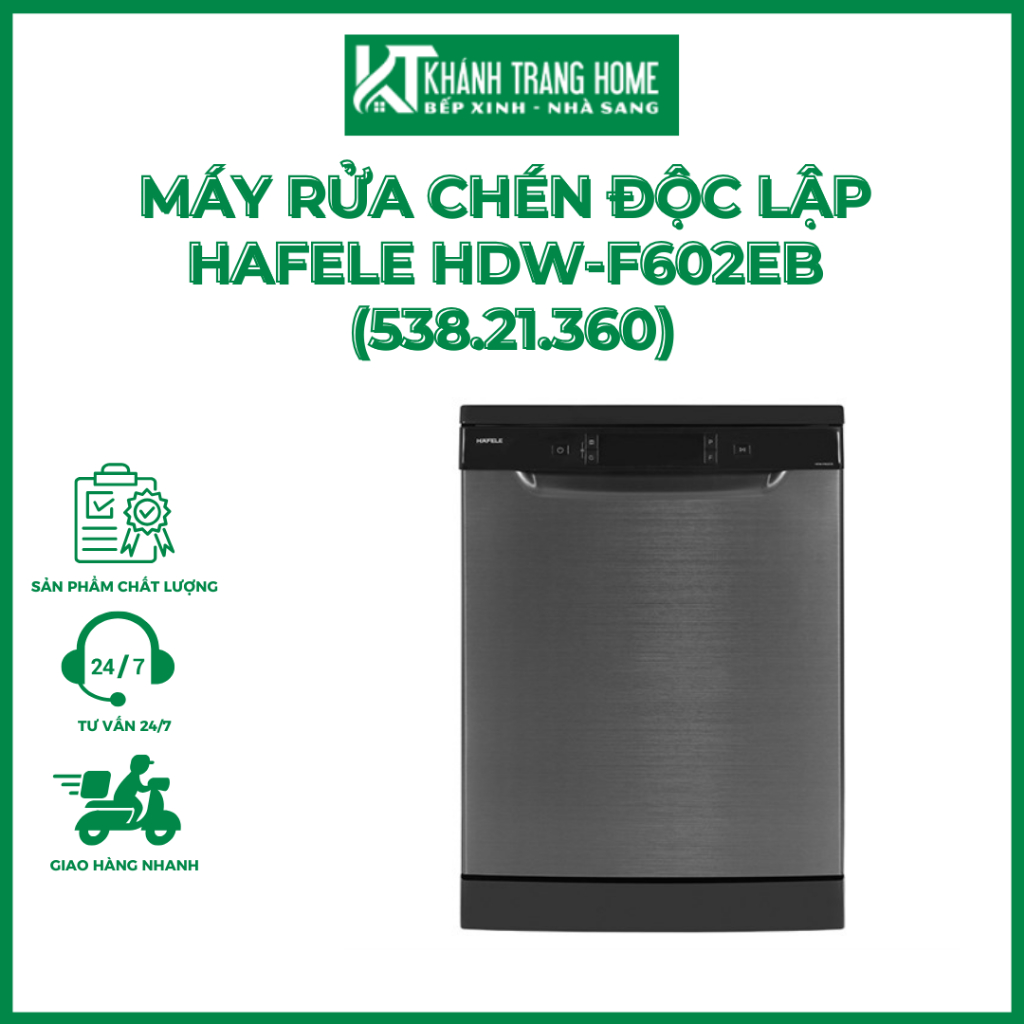 Máy rửa chén độc lập Hafele HDW-F602EB (538.21.360)  - Khánh Trang Home