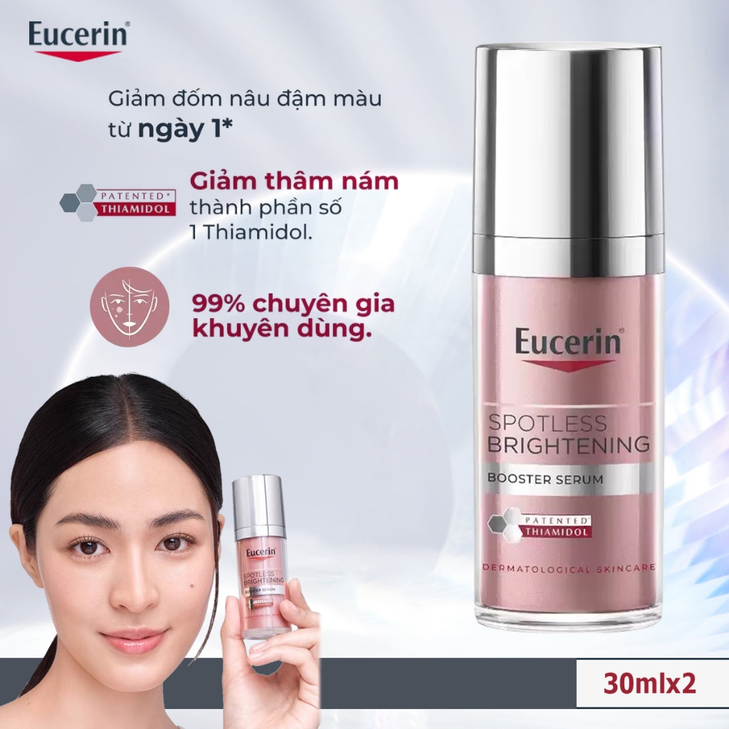 Eucerin Serum Spotless Brightening có Thiamidol sáng da mờ nám 30ml x2 chai