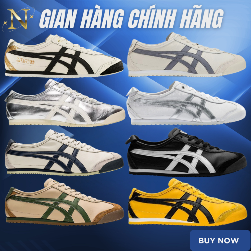 [ 𝙎𝘼𝙇𝙀 Chính Hãng ] Giày_Onitsuka Tiger Tokuten AUTHENTIC. Giày Sneaker Tiger 66 Basic Full Box. Bao