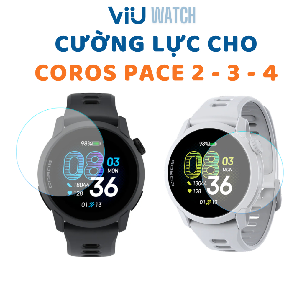 Cường Lực Bảo Vệ Màn Hình Dùng Cho Đồng Hồ Coros Pace 2 - Pace 3 - Pace 4 ViiU