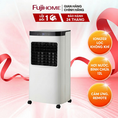 Máy làm mát bằng nước nhập khẩu FUJIHOME AC-12 điều khiển từ xa, 3 chế độ gió, ionizer lọc không khí