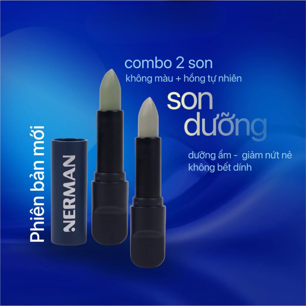Ảnh 4 của Son dưỡng cho nam Nerman 2 in 1 dưỡng ẩm, ngừa thâm môi.