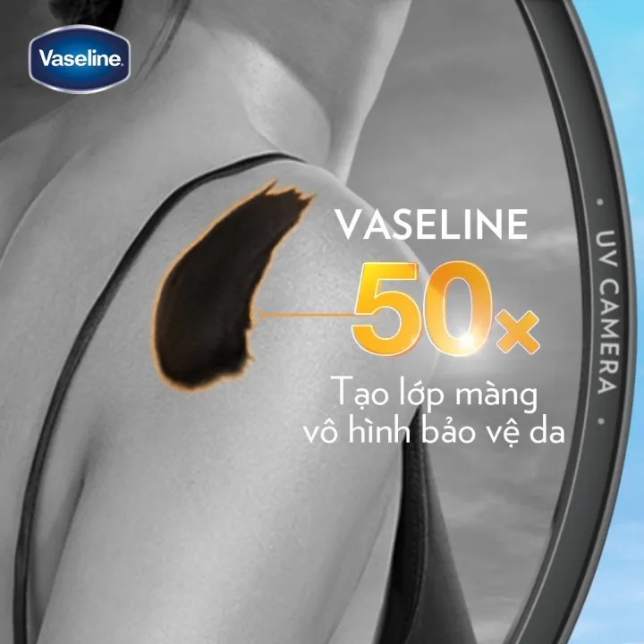 Chống nắng cơ thể Vaseline 50x bảo vệ da với SPF 50+ PA++++ giúp da sáng hơn gấp 2X 300ml | BigBuy360 - bigbuy360.vn